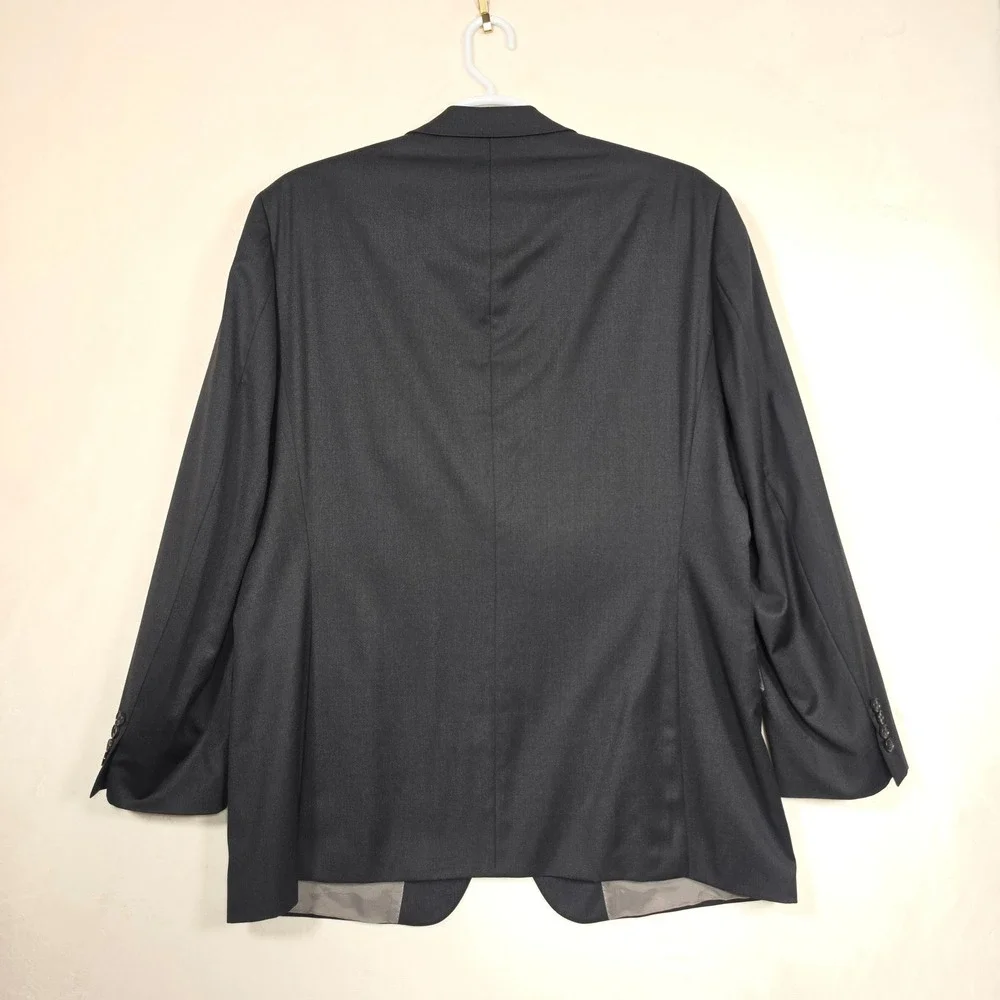 Hugo Boss Blazer Mens‎ 46L Charcoal Gray Suit Jacket Business Classic Luxury
